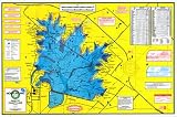 F119 Fayette County Lake Texas Fishing Map