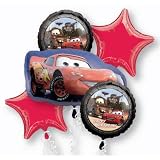 Disney Pixar Cars Lightning McQueen Foil Balloon Bouquet Birthday Party