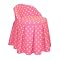 Polka-Dot Vanity Seat- Candy Pink/ Lime Dots