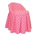 Polka-Dot Vanity Seat- Candy Pink/ Lime Dots