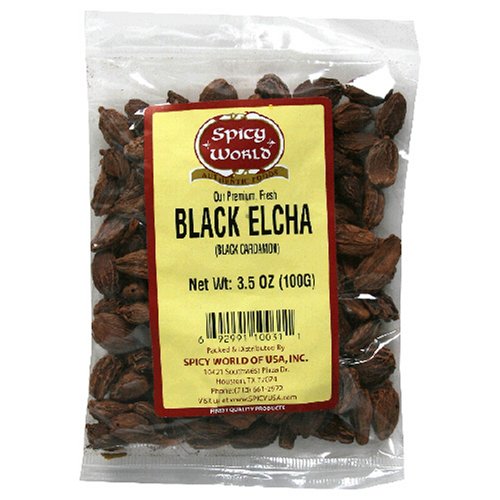 Spicy World Black Cardamom, 3.5-Ounce Bags (Pack of 6)