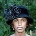 Flapper Hat Edwardian Style Tea Hat Wedding Hat Church hat NEW design by Darna “Mademoiselle Monique” Black Hat