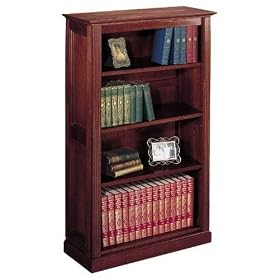 Hamilton 4 - shelf Bookcase, STNDRD 4-SHELF, WALNUT