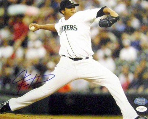 Felix Hernandez Autographed/Hand Signed/Hand Signed 11x14 Photo (Seattle Mariners) JSA