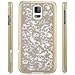 Galaxy S5 Case, GreatShield [TACT | Quill Design] SLIM FIT Pattern Rubber Coating Embossed Snap On Case Back Cover for Samsung Galaxy S5 SV (Gold)