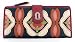 Fossil Ruby Tab Clutch - Blue Floral