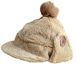 Plus Nao(プラスナオ) なめらか手触りポンポン付裏側フリース耳あて帽子 キッズ キャップ 女の子 男の子 ジュニアサイズ キャップ 子供用 お洒落 防寒 オシャレ キッズ帽子 子供用帽子 耳あ