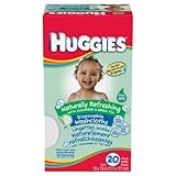Huggies Green Tea and Cucumber Washcloths, 20-Count (Pack of 4)