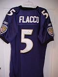 Joe Flacco Hand Signed Autographed Authentic Reebok Baltimore Ravens Jersey