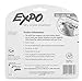 Expo Magnetic Dry Erase Markers with Eraser, Chisel Tip, Black, 4 Count