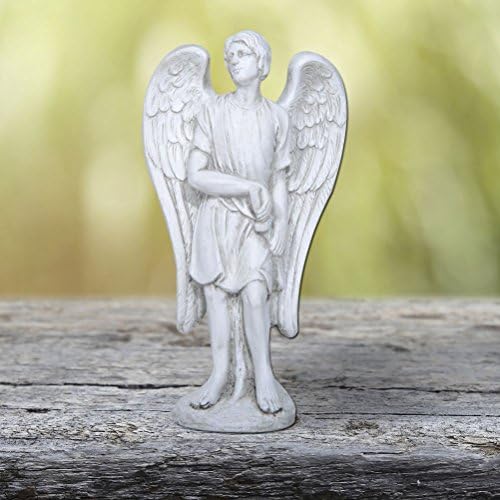 Lunarland Outsunny 14¡± Standing Guardian Angel W/Sword Garden Statue Male Wings Outdoor