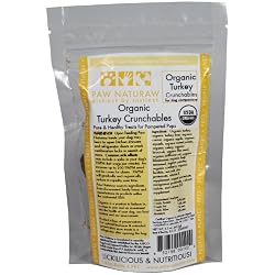 Paw Naturaw distinct by instinct Organic Turkey Crunchables for Dogs, 6-ounce (Pack of 3)