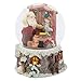 Santa Claus in Toy Shop 100MM Music Water Globe Plays Tune We Wish You A Merry Christmas
