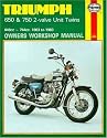 Triumph 650 and 750 4 Valve Unit Twins Owner's Workshop Manual (Motorcycle Manuals)