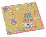Caspari Birthday Gold Paper Lunch Napkins, Set of 20