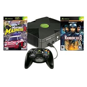 Limited Edition Bundle: Xbox Console with Halo, Midtown Madness 3 and Rainbow Six.