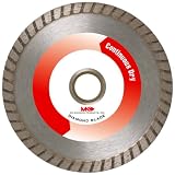 MK Diamond 153355 8-Inch Dry Cutting Continuous Rim Saw Blade with 5/8-Inch Arbor for Masonry