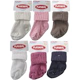 Girls non-skid cuff socks