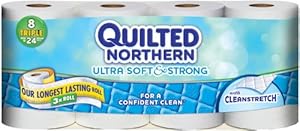 Quilted Northern Ultra Soft & Strong Triple Roll Toilet Tissue-White-8 ct