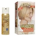 Excellence Hair Color #9 Light Natural Blonde w/ Mini Elnett Hair Spray