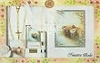 Wedding Gift Set in English, with Missal, Crystal Rosary with Case, and Feather Pen