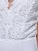 Clothink Women White/Black Spaghetti Strap Lace Cross Back Plain Bodysuit