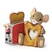 Enesco Charming Tails Heart Figurine, 2.5 by 2.25-Inch