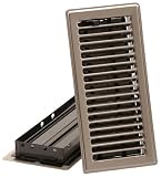 Imperial Manufacturing RG1995 4 inch x 10 inch Pewter Floor Register