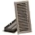 Imperial Manufacturing RG1995 4 inch x 10 inch Pewter Floor Register