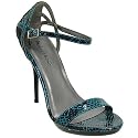 Michael Antonio Snake Ankle Strap Stiletto Sandal