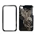 Black Brown Wing Skull Snap on Design Case Hard Case Skin Cover Faceplate for Apple Iphone 3g 3gs