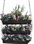 CobraCo HPSET 3-Tier Metal Hanging Planter, Bronze