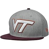 NCAA Virginia Tech Hokies Bind Back 9Fifty Snapback Cap, Medium/Large, Gray