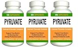 3 BOTTLES Pyruvate 540 total caps Calcium Pyruvate L Carnitine Alpha Lipoic Acid Fat Burner KRK SUPPLEMENTS