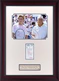 Monica Seles and Martina Navratilova - 1991 U.S. Open - Framed 8x10 Photograph with Ticket, 100-060-007