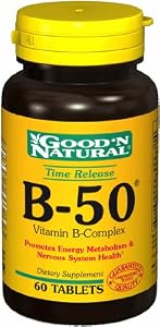 B-50 B-Complex (Timed Release), 60 Tablets, Good 'N Natural