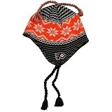Reebok Philadelphia Flyers Black Pippi Tassel Knit Beanie