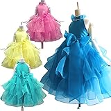 ドリーム企画 子供ドレス トリプルリボン付き子どもドレス パニエ内蔵 d-0062 (サイズ150cm 首周り33cm 胸囲76cm 身丈27cm 総丈87cm ピンク)