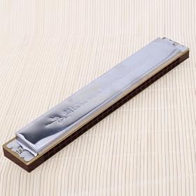 Swan 28 Holes Wide Range C Tone Harmonica +Paper Box: Musical Instruments