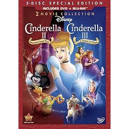 Cinderella II: Dreams Come True & Cinderella III: A Twist In Time (Three-Disc Blu-ray/DVD Combo in DVD Packaging)