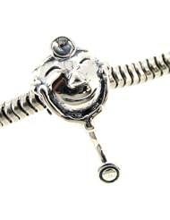 Queenberry Sterling Silver Attentive Doctor Bead For Pandora Troll Chamilia Biagi European Charm Bracelets