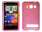 HTC Evo 4G Full Diamond Case - Hot Pink Diamante