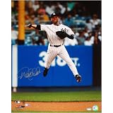 Derek Jeter New York Yankees - Jump Throw - Autographed 16x20 Photograph