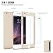 iPhone6 Plus Case ,FLOVEME [All-Round Series] 360 Degree 2 in 1 Full Cover Protection Case with Tempered Glass Screen Protector for Apple iPhone6 Plus 5.5 inch - Gold