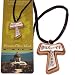 Tau olive wood extra-Smoothed necklace ( 1.2 inches or 3 cm) - Necklace length is adjustable. With Certificate.
