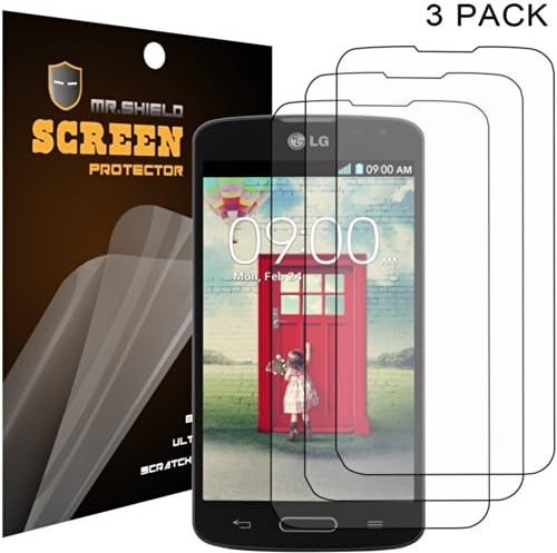 Mr Shield LG F70 Anti-glare Screen Protector [3-PACK] with Lifetime Replacement Warranty