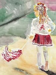Alabama Painting - My Bama Girl