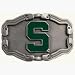 Michigan State Spartans Belt Buckle
