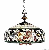 Landmark 715-TB English Ivy 6/1-Light Pendant, 18-Inch, Tiffany Bronze
