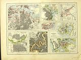 1912 Map Sydney Adelaide Wellington Australia America